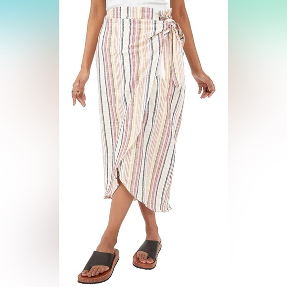 Free People Aubrey Sarong Skirt in Multi Combo size 12 NWT - Picture 4 of 10